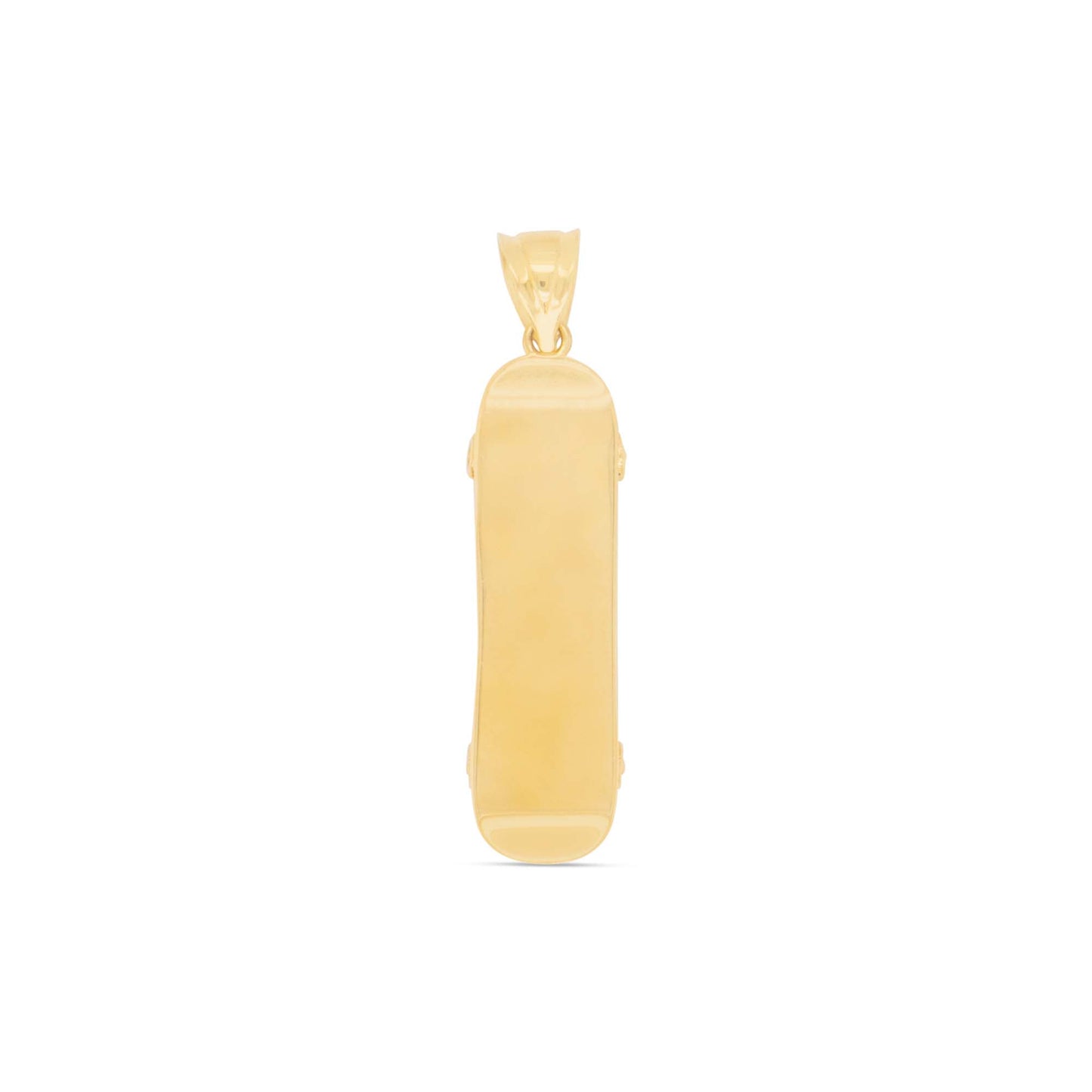 14K Yellow Gold Skateboard Men's Pendant