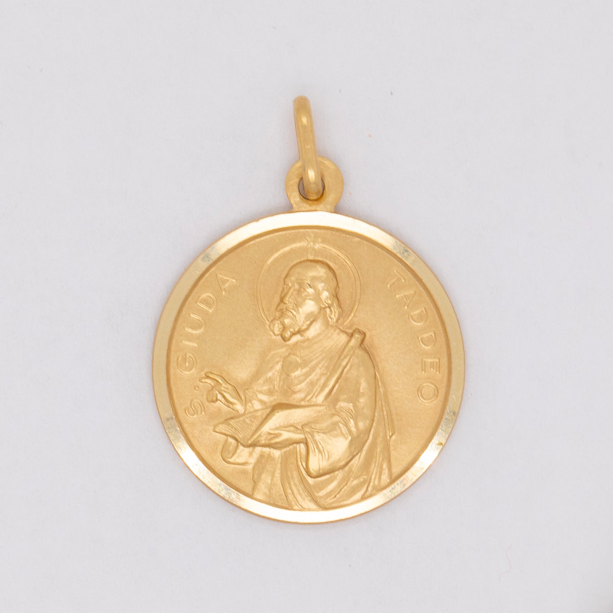 14k Yellow Gold St.Jude Medal Pendant- 30mm