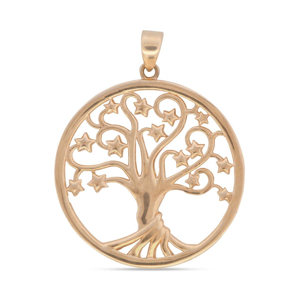 14k Yellow Gold Tree of Life Pendant