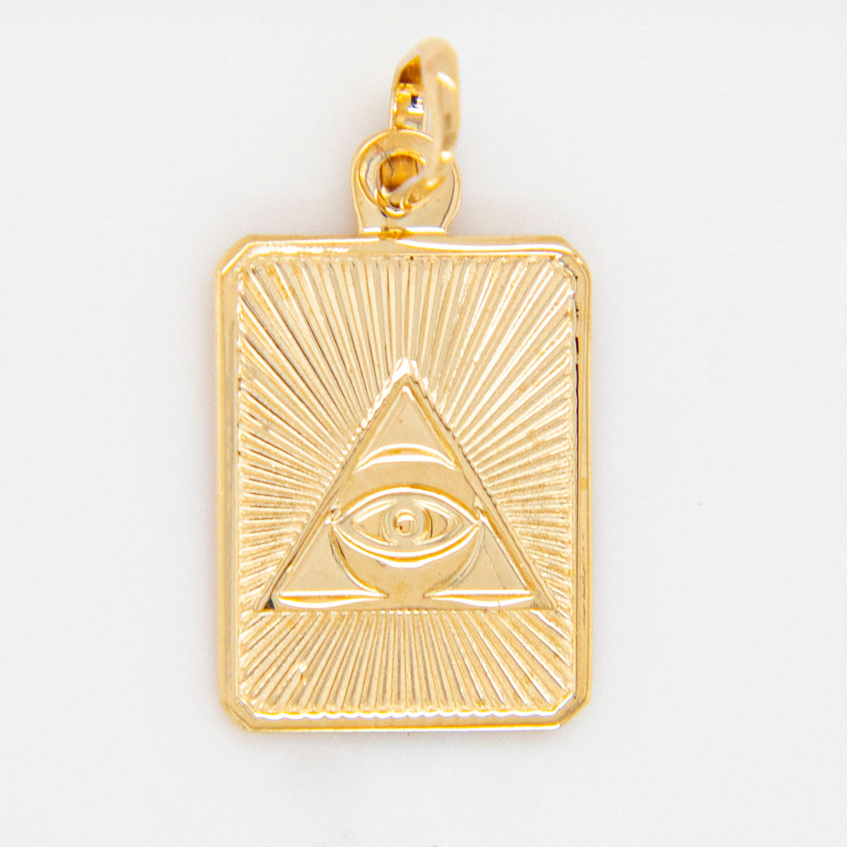 14k Yellow Gold All-Seeing Eye Pendant