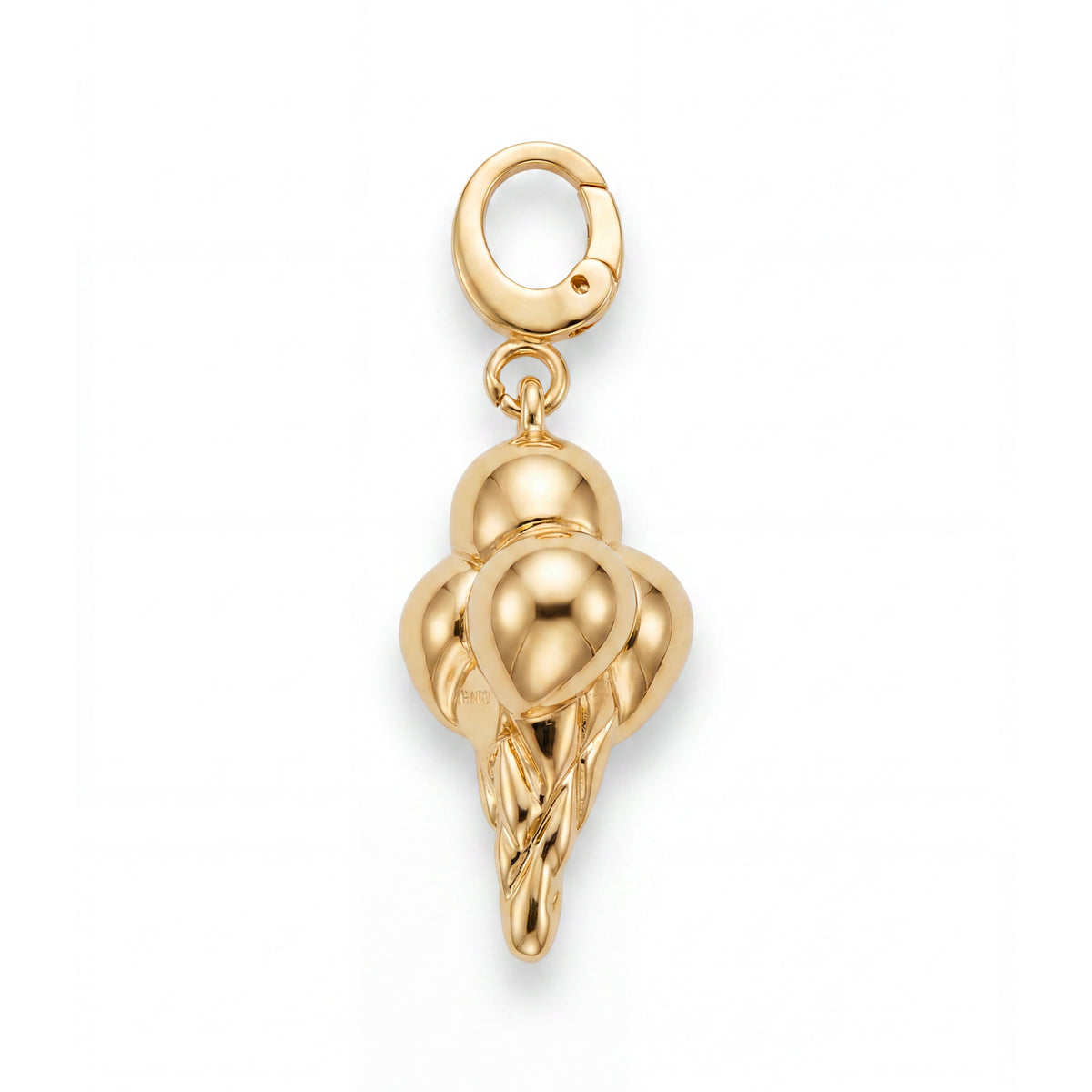 14k Yellow Gold Ice Cream Pendant
