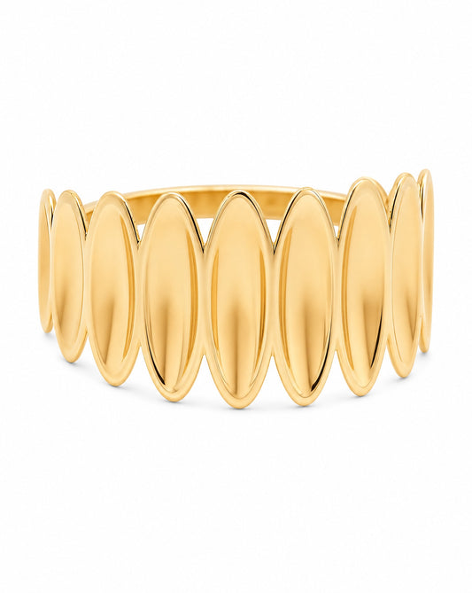 14K Yellow Gold Spike Crown Ring