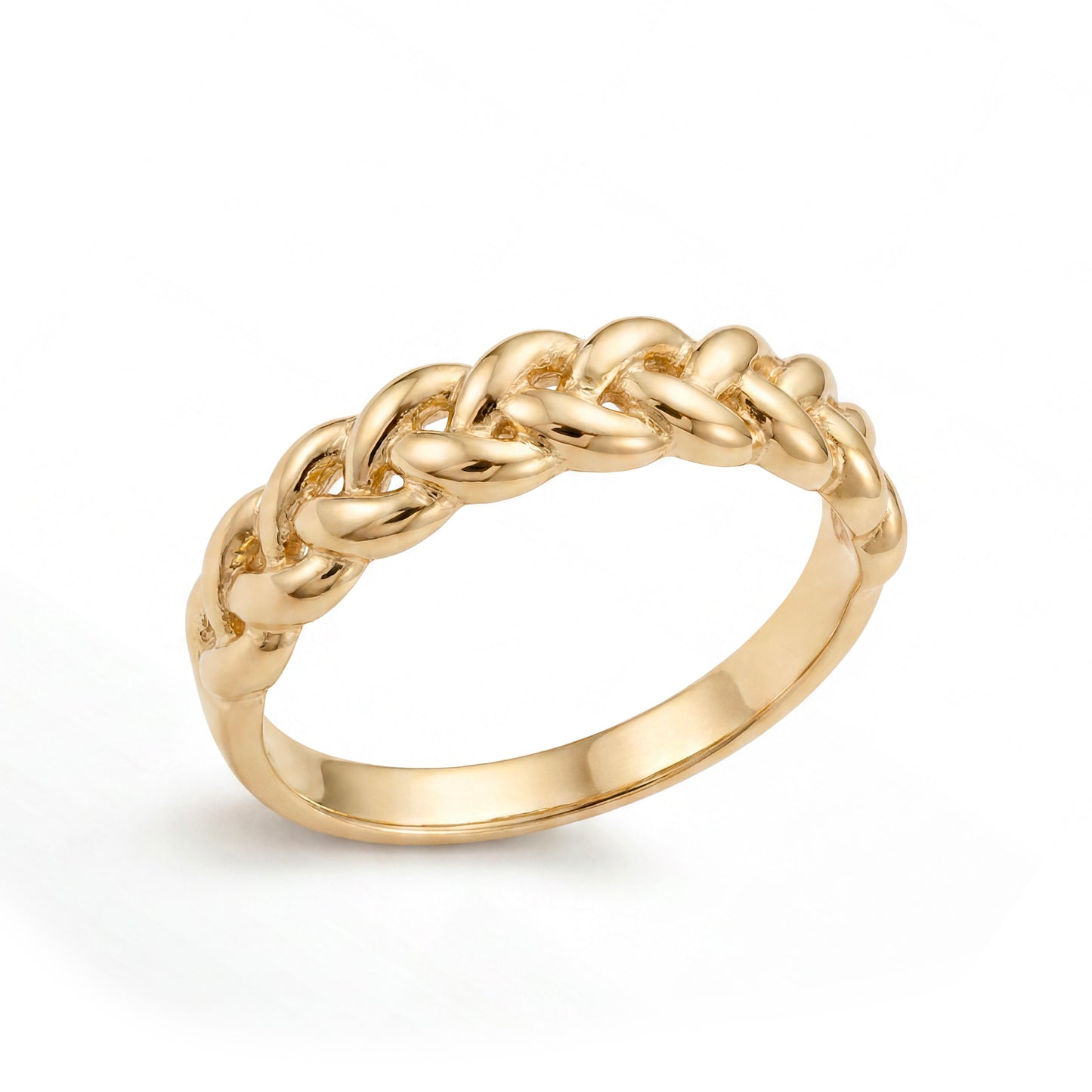 14K Yellow Gold Braid Ring