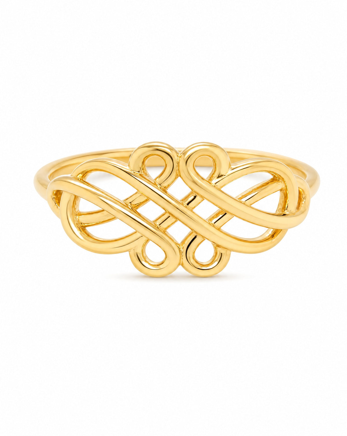 14K Yellow Gold Fancy Knot Ring