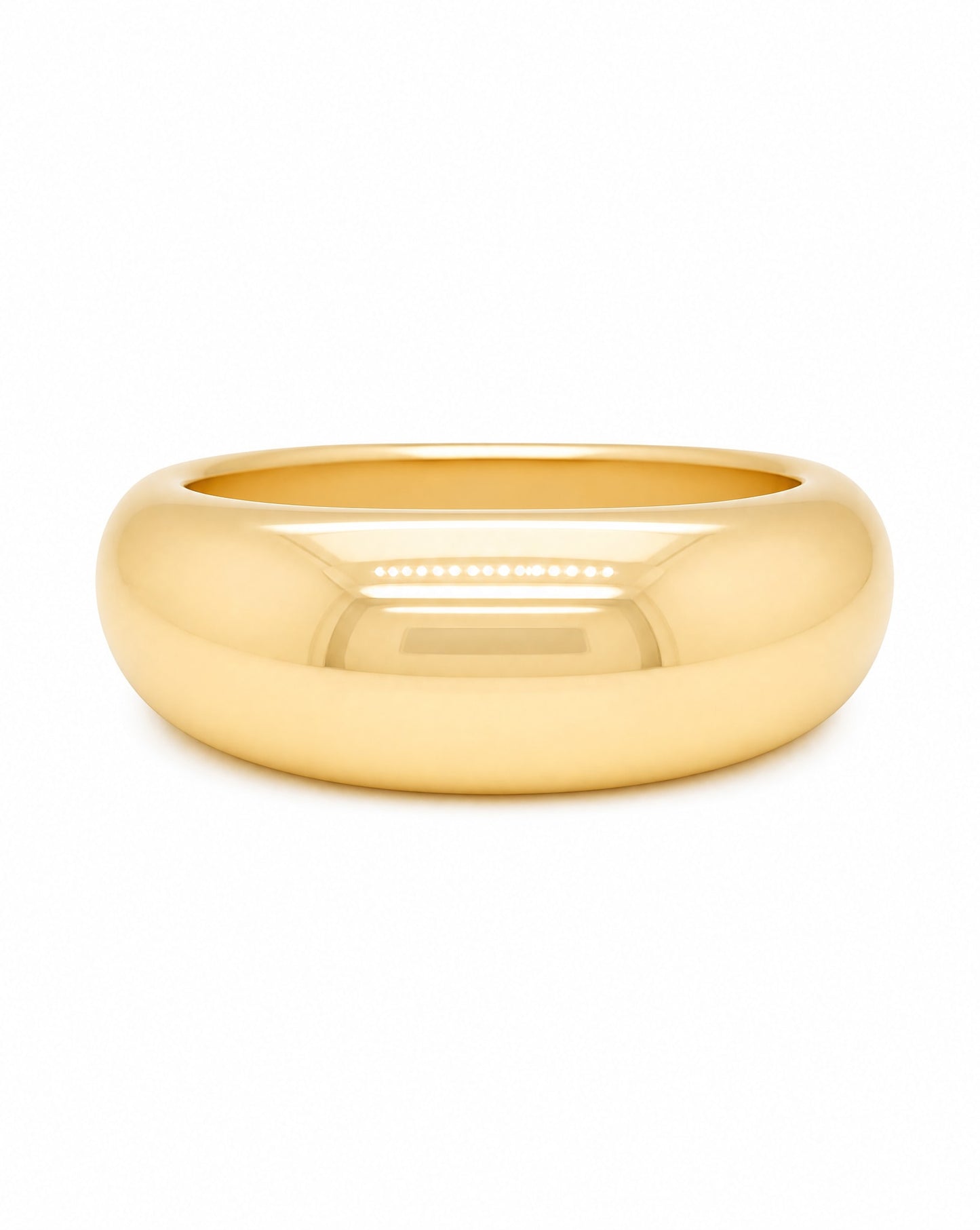 14K Yellow Gold Dome Ring