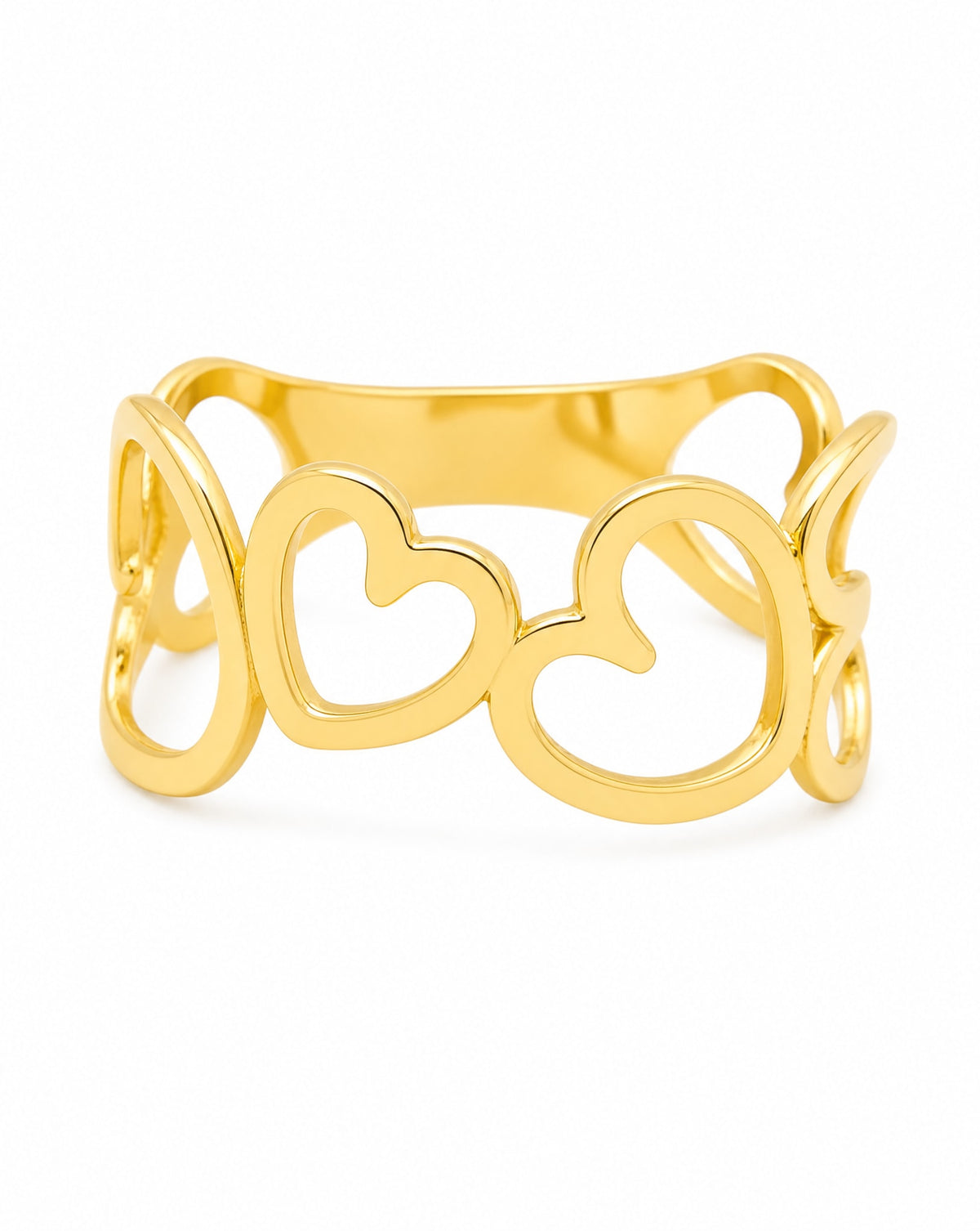 14k Yellow Gold Heart ring