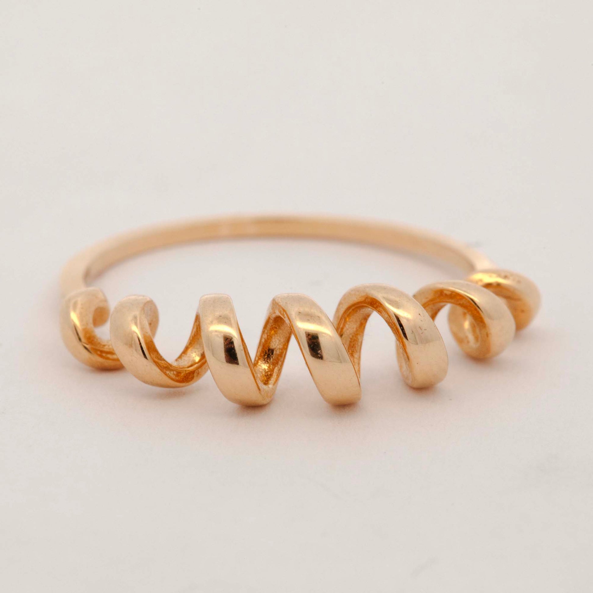 14k Yellow Gold Thick Twisted Ring