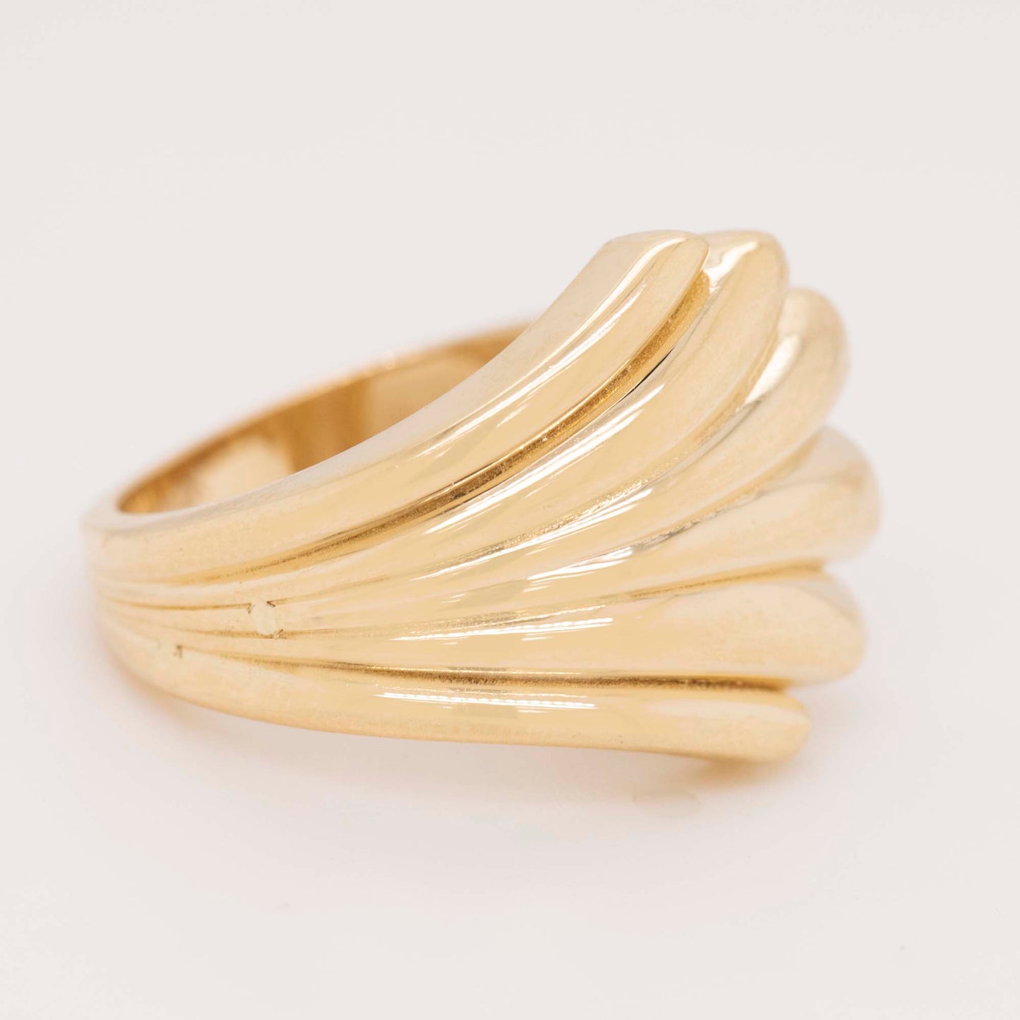 14k Yellow Gold Free Form Ring-1