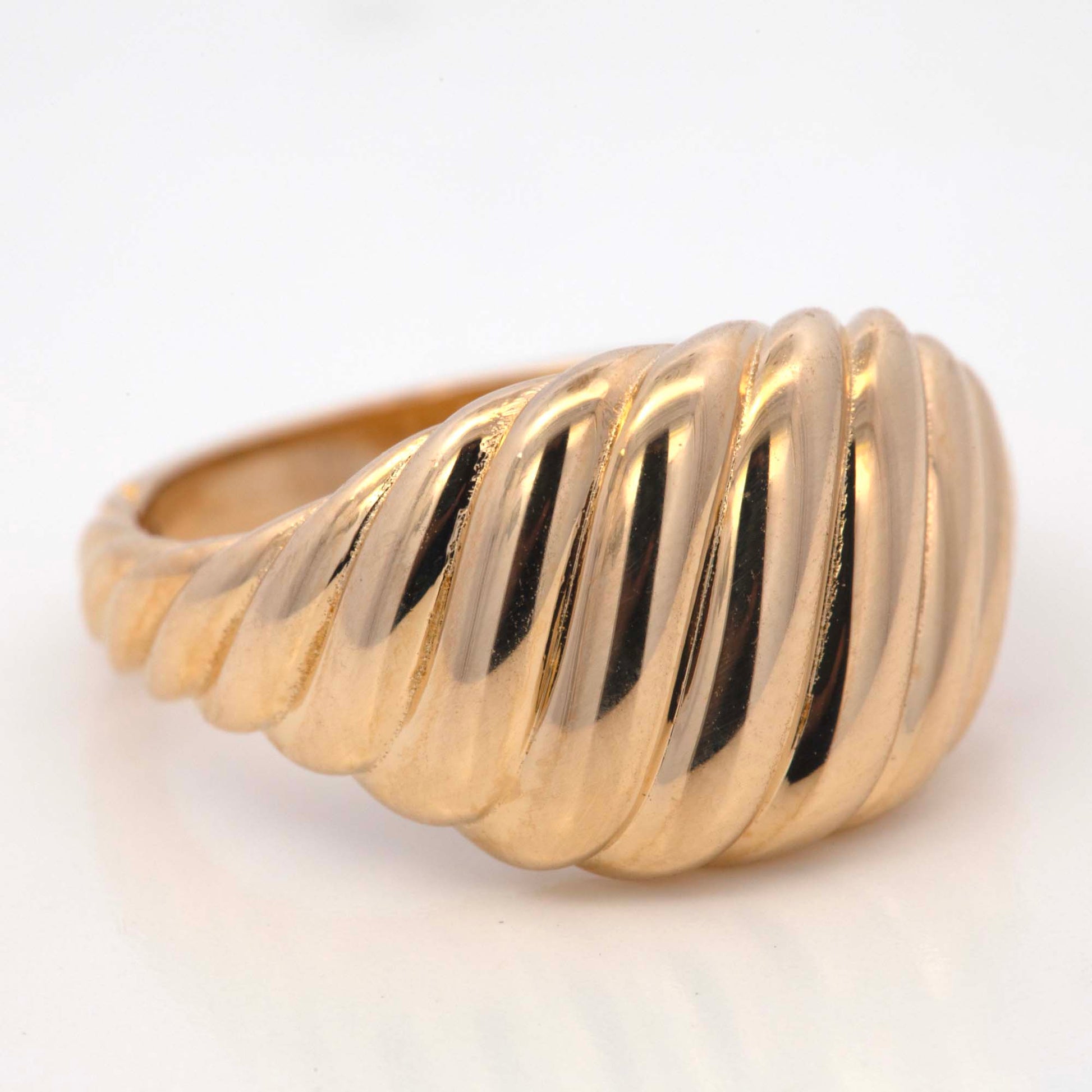 14k Yellow Gold Croissant Ring