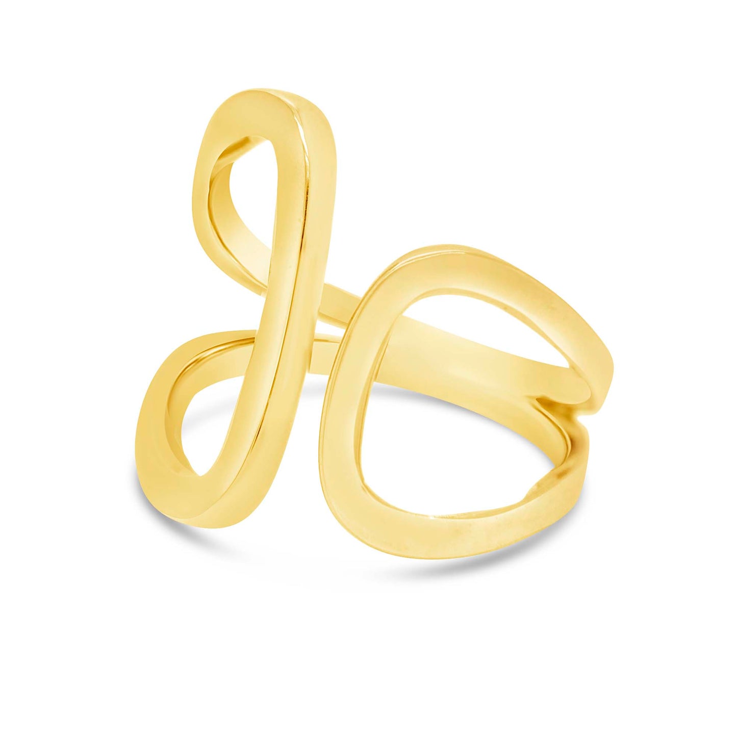 14k Yellow Gold Open Bold Ring