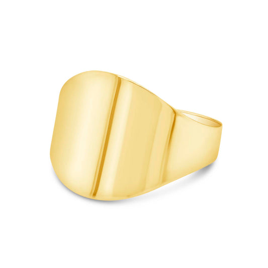 14k Yellow Gold Engravable Ring