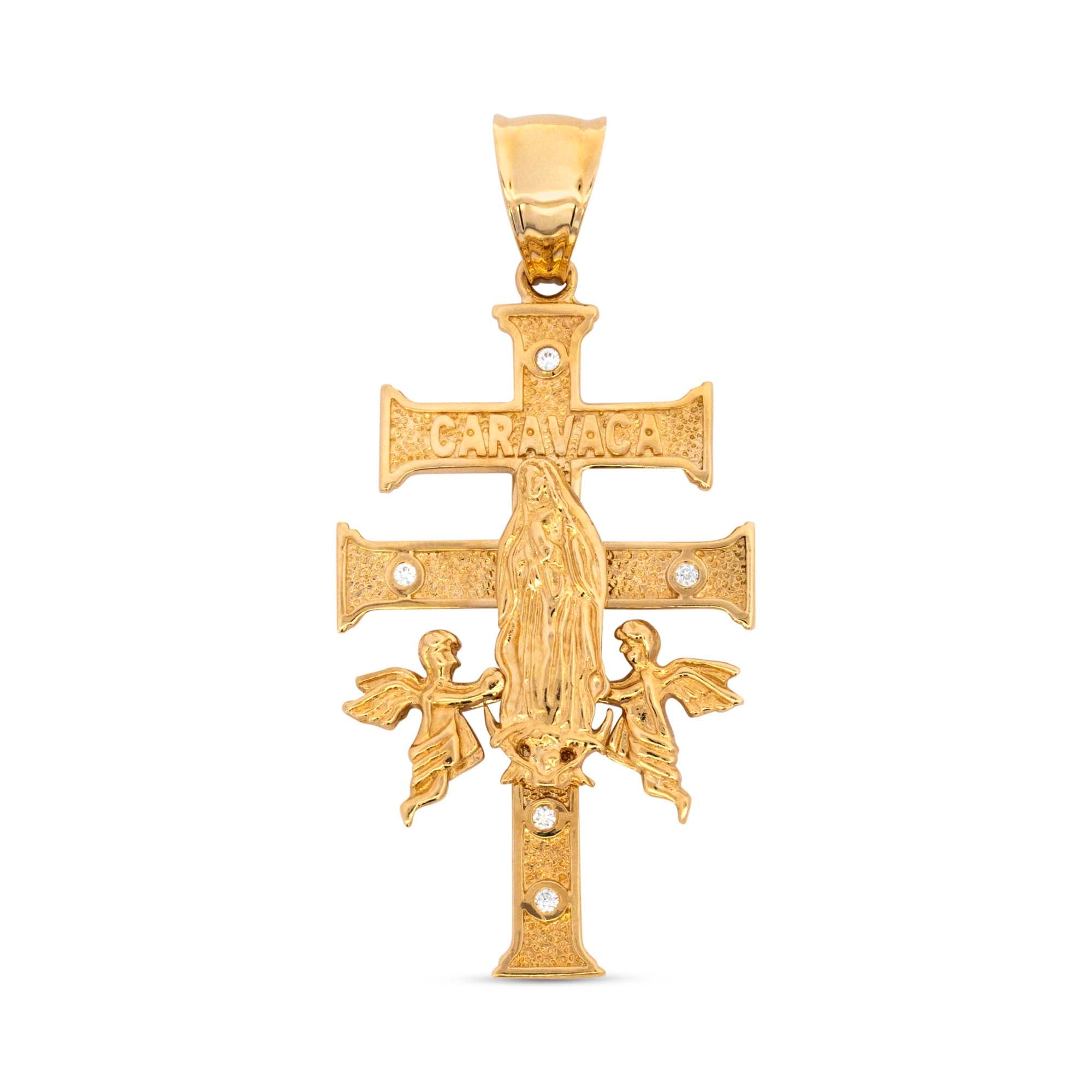 14K Yellow Gold Caravaca Cross Pendant – Primavera Jewelry Wholesale