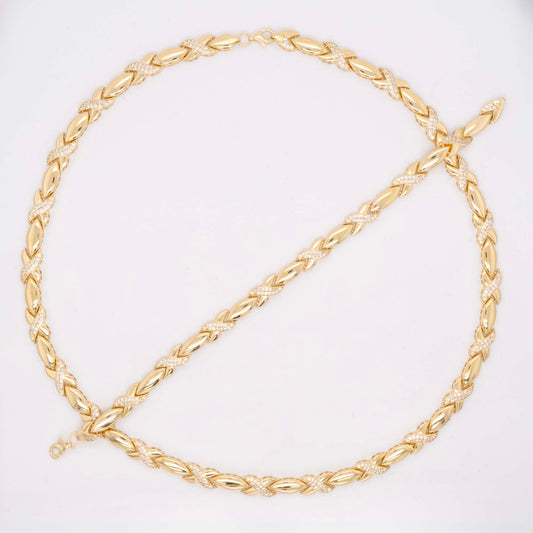 14k Yellow Gold Stamp "X" Set