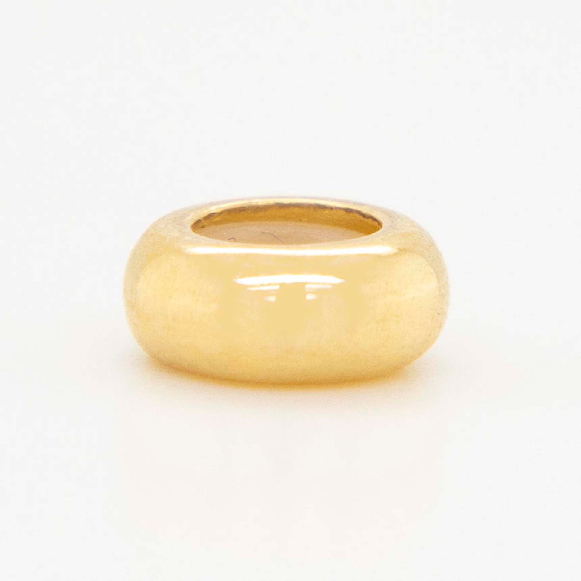 14K Yellow Gold Plain Dome Bead Slider