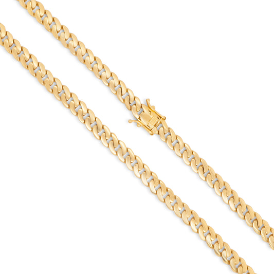 14K Hollow Miami Cuban (Box Lock ) Chain