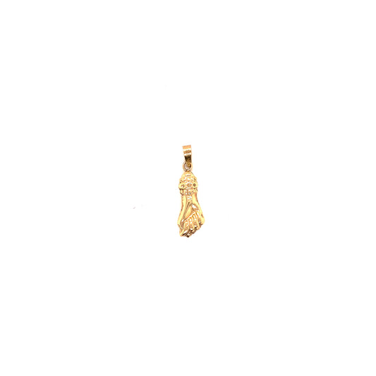 14K Yellow Gold Hand Pendant